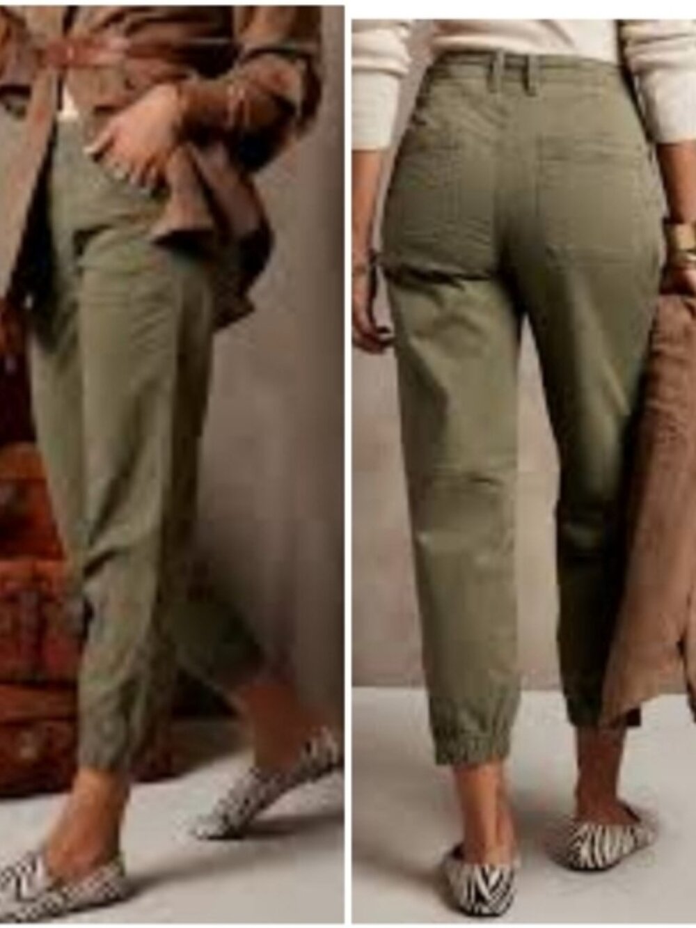 NWT Banana Republic Factory Chino Joggers, black, size 10